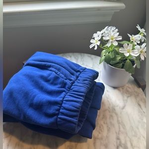 Brandy Melville John Galt Rosa Sweatpants in cobalt blue One size would fit xs-s